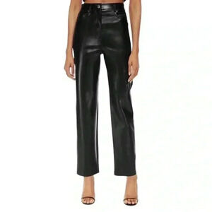 Aritzia Melina Wilfred Aritzia faux leather straight leg pants 4
